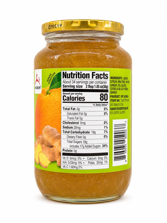 Ginger & Yuja Tea with Honey 35.2 oz