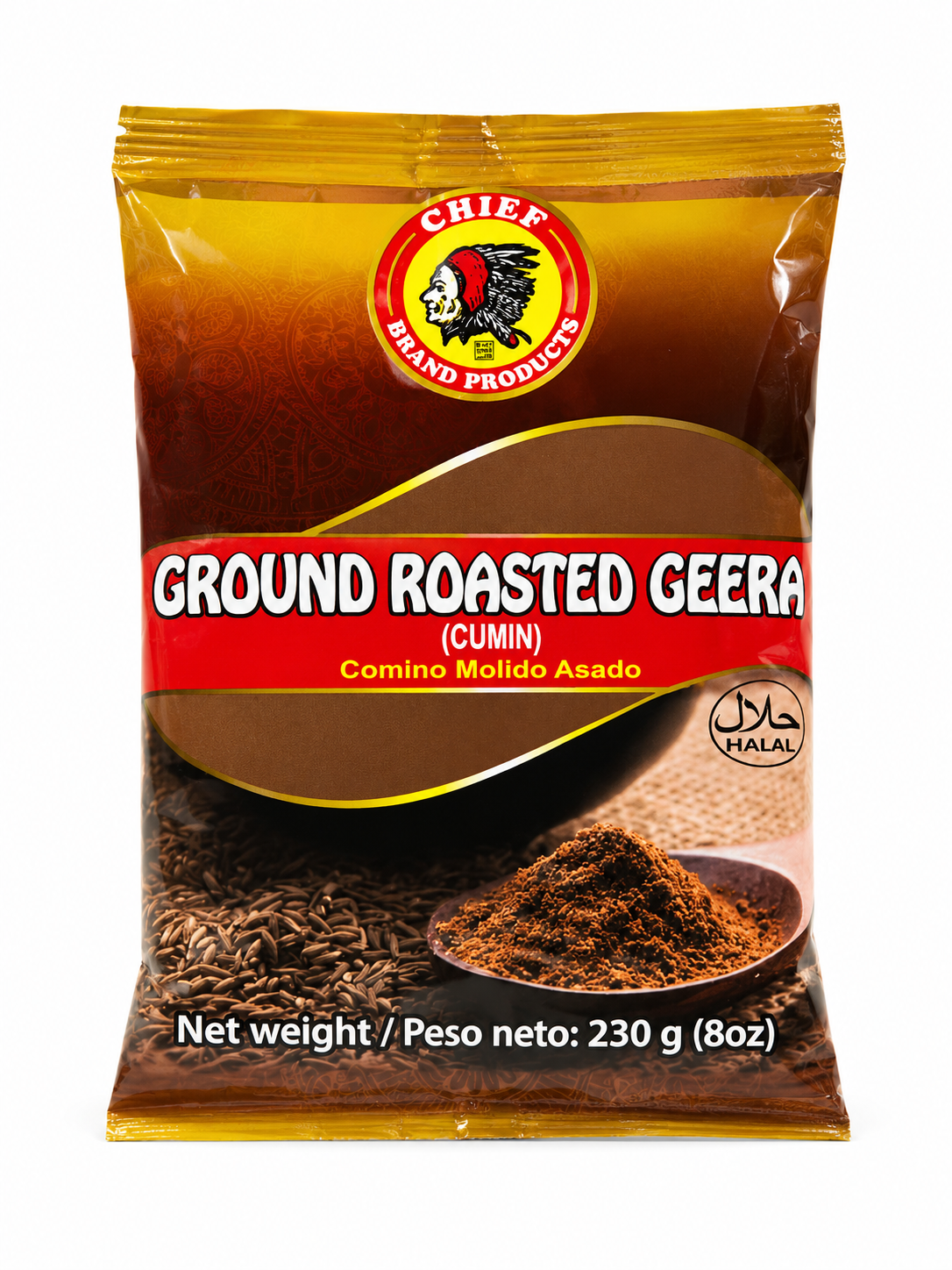 Chief Ground Roasted Geera (Cumin) 8 oz (230g)