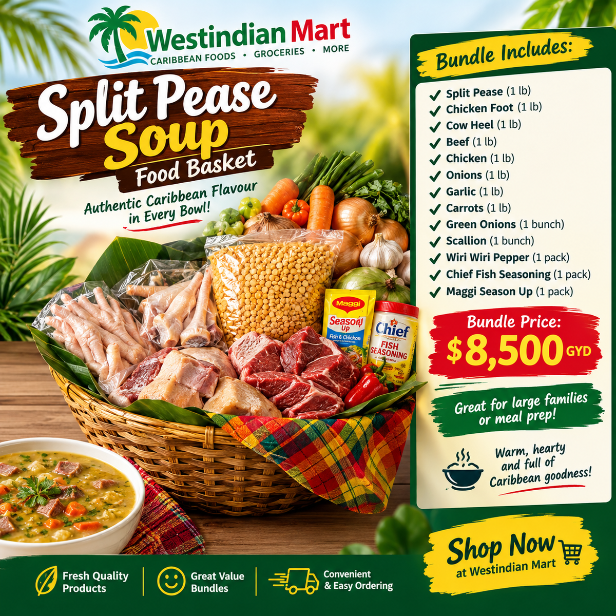 Split Pease Soup (Basket Not Included)