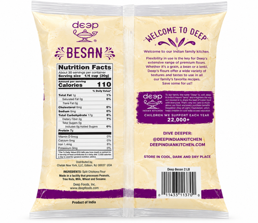 Deep Besan Split Chickpea Flour, 2 lb (907 g)