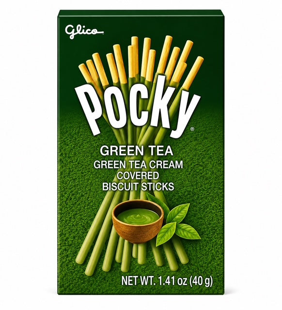 Glico Pocky Matcha Green Tea Biscuit Sticks, 1.41 oz