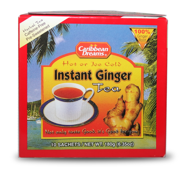 Caribbean Dreams Instant Ginger Pre-Sweetened – 10 Count