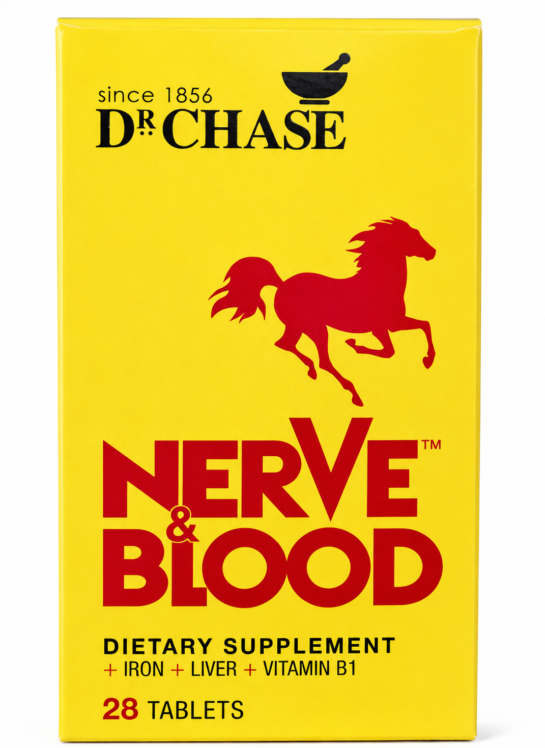 Dr. Chase Nerve & Blood Dietary Supplement + Iron + Liver + Vitamin B1 – 28 Tablets