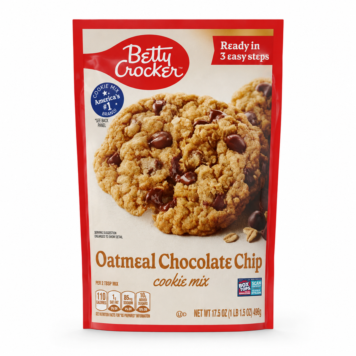 Betty Crocker Oatmeal Chocolate Chip Cookie Mix 17.5 oz