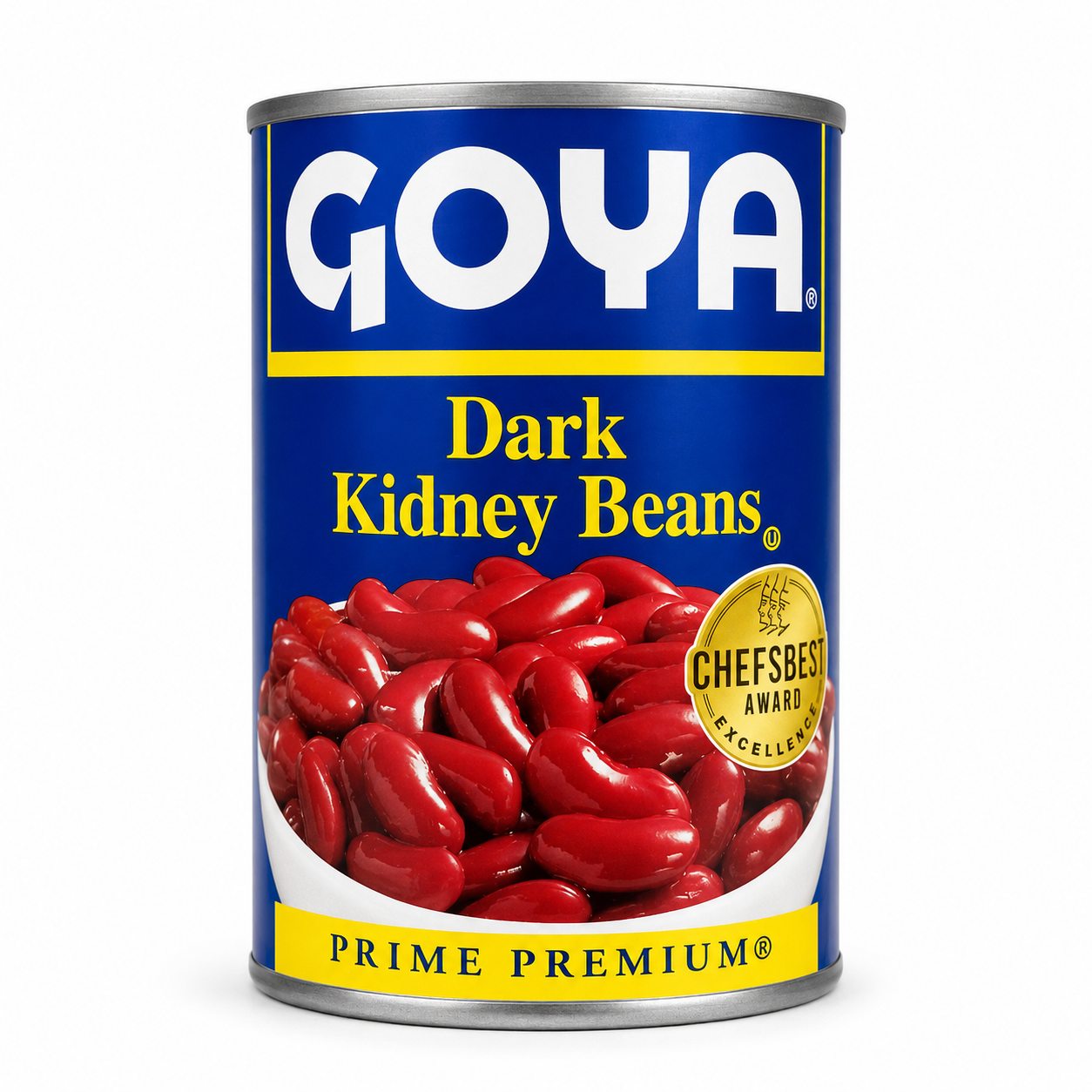 Goya Dark Kidney Beans product package on a white background