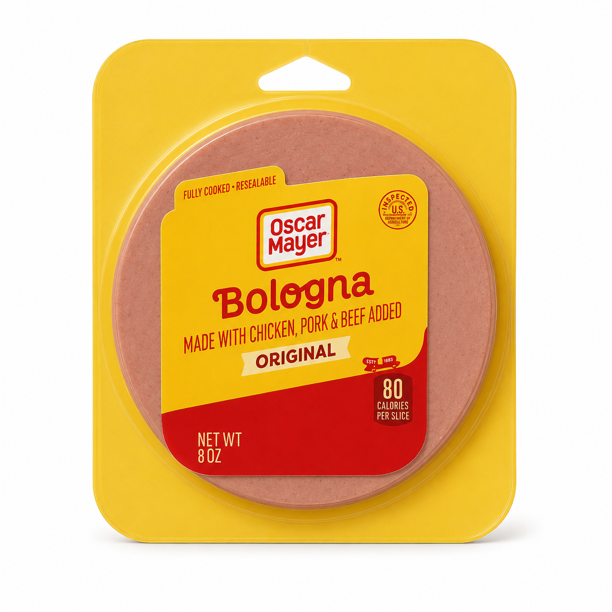 Oscar Mayer Original Bologna 8 oz product package on white background