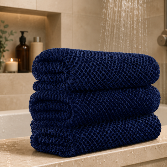 African Bath Sponge – Extra Long Exfoliating Nylon Mesh Sponge