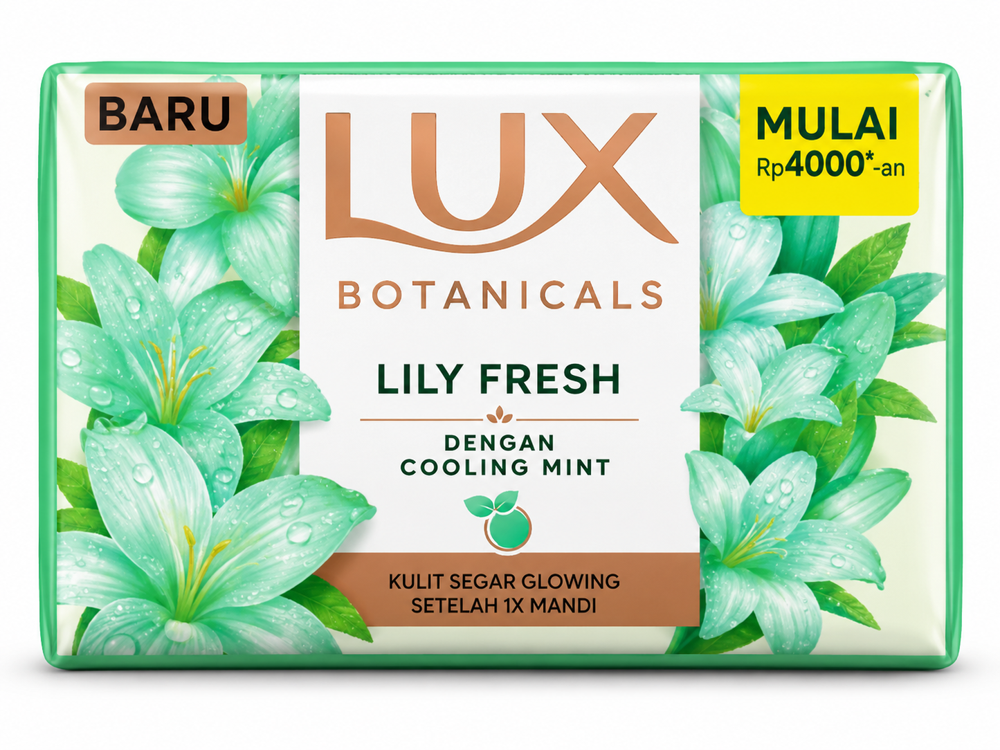 Lux Botanicals Lily Fresh Cooling Mint Bar Soap