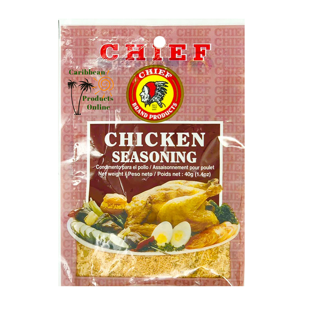 Chief Brand Caribbean Seasonings Variety Pack – 10 Authentic Spice Blends (40g Each)
