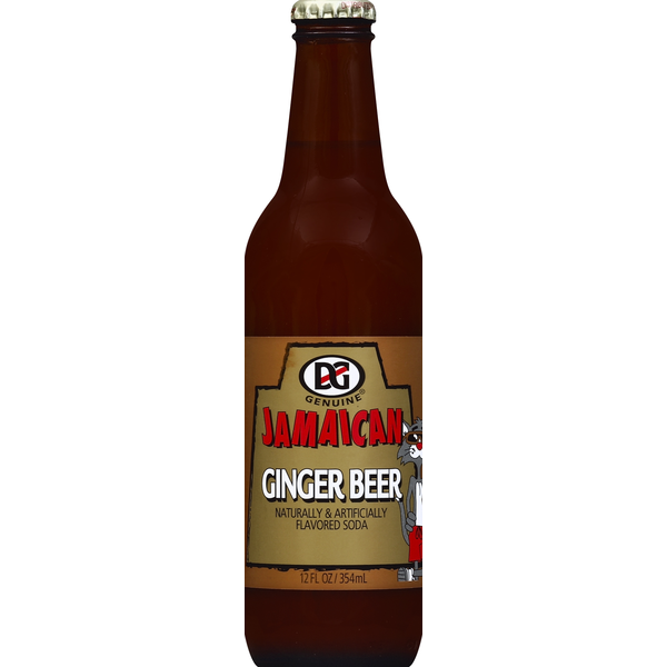 DG Genuine Jamaican Ginger Beer – 6 Pack (12 fl oz Glass Bottles)