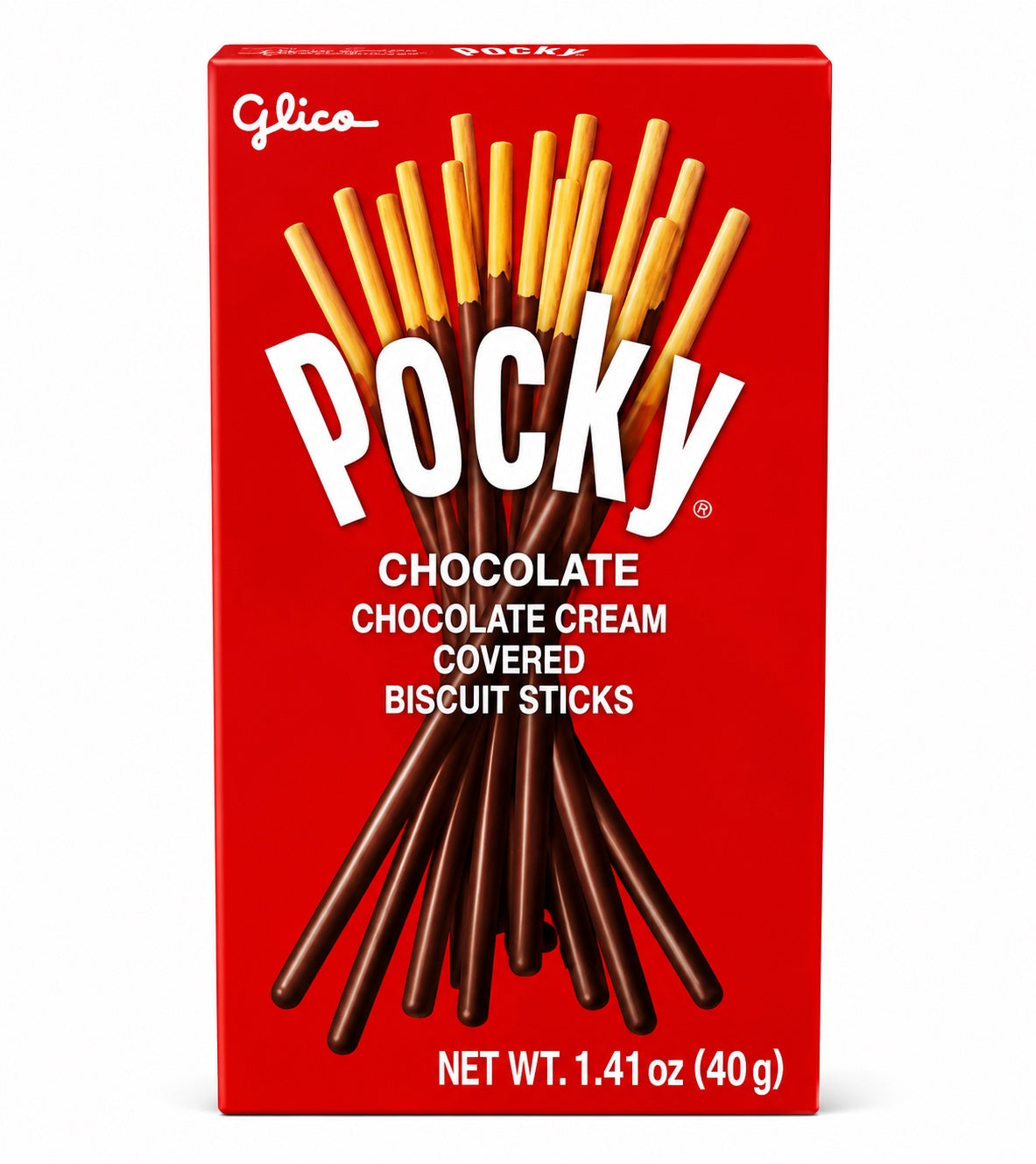 Glico Pocky Chocolate Biscuit Sticks, Red Box, 1.41 oz
