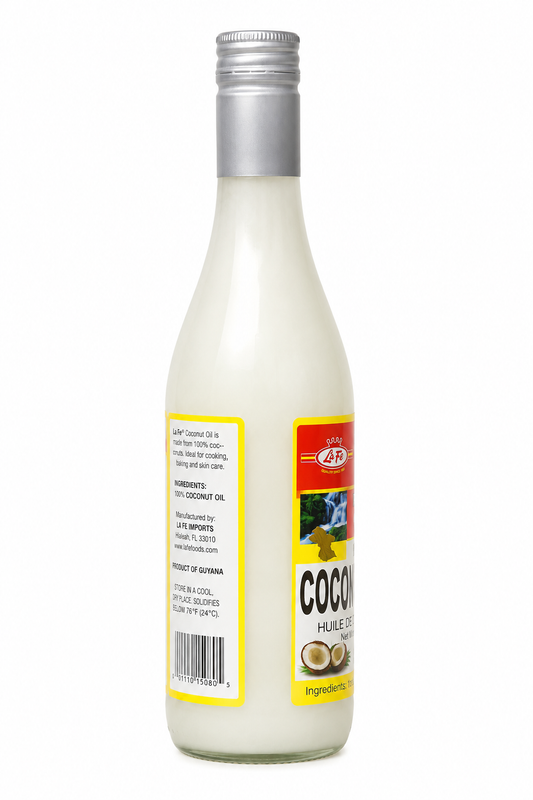 Real Guyana Coconut Oil 24 oz (100% Pure Coconut Oil)