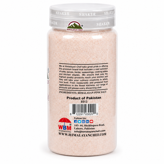 Himalayan Chef Pink Himalayan Salt Fine – 16 oz Shaker