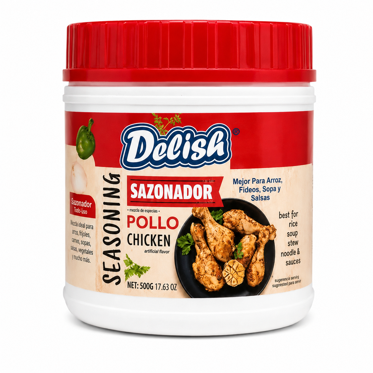 Delish Cubitos Pollo Chicken Bouillon Cubes – 25 Cubes, 3.52 oz