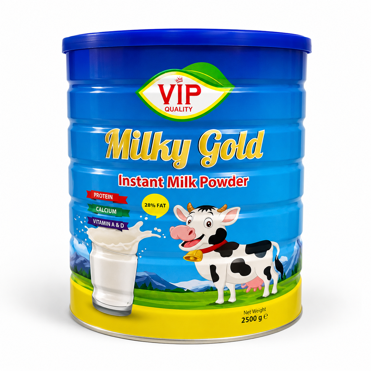 VIP Quality Milky Gold Instant Milk Powder 2500g (2.5kg) – Full Cream Milk Powder 28% Fat