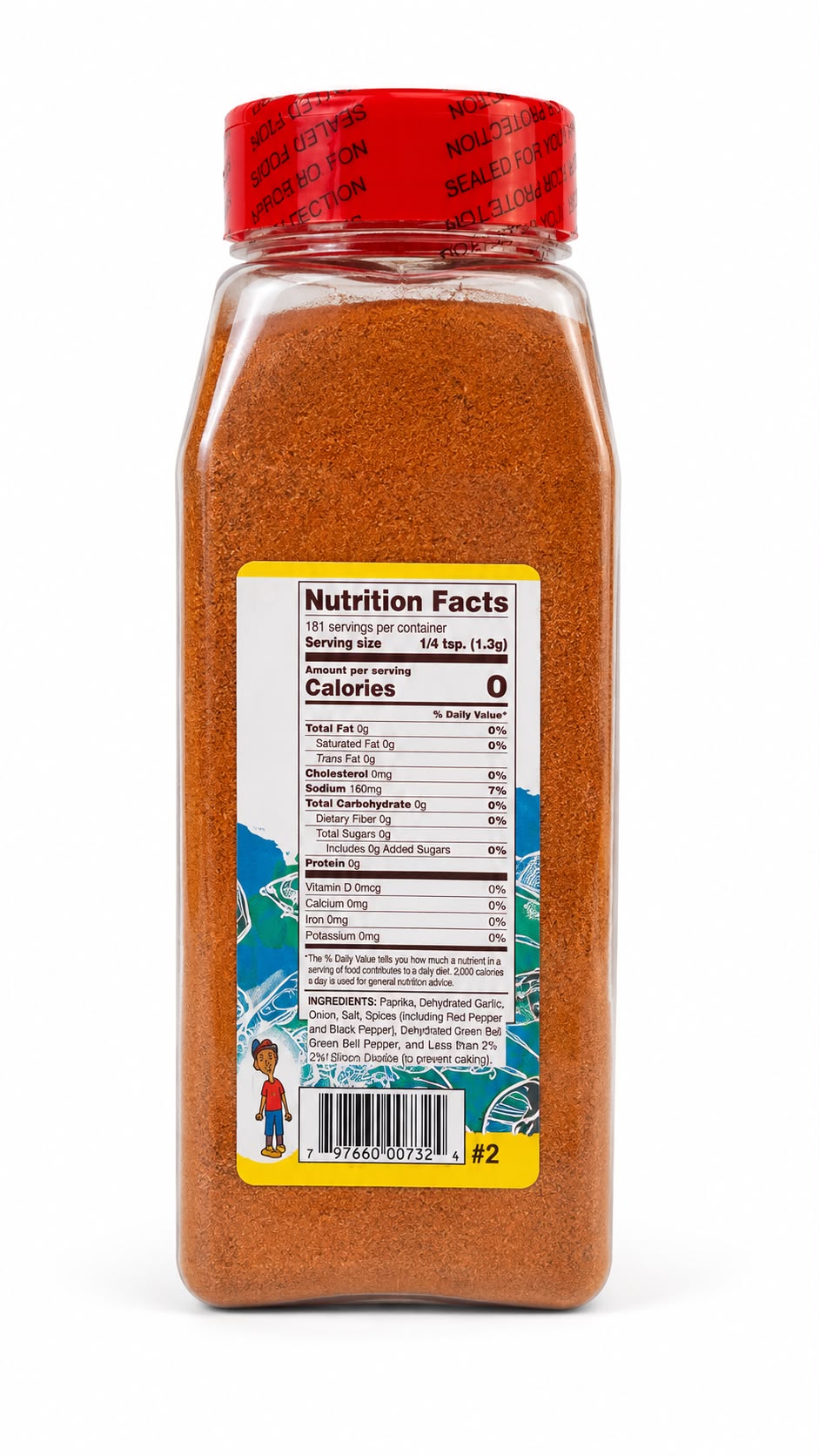 Blue Water Cajun Seasoning 32 oz (2 lb / 907 g) | All-Purpose Cajun Seafood & Meat Seasoning
