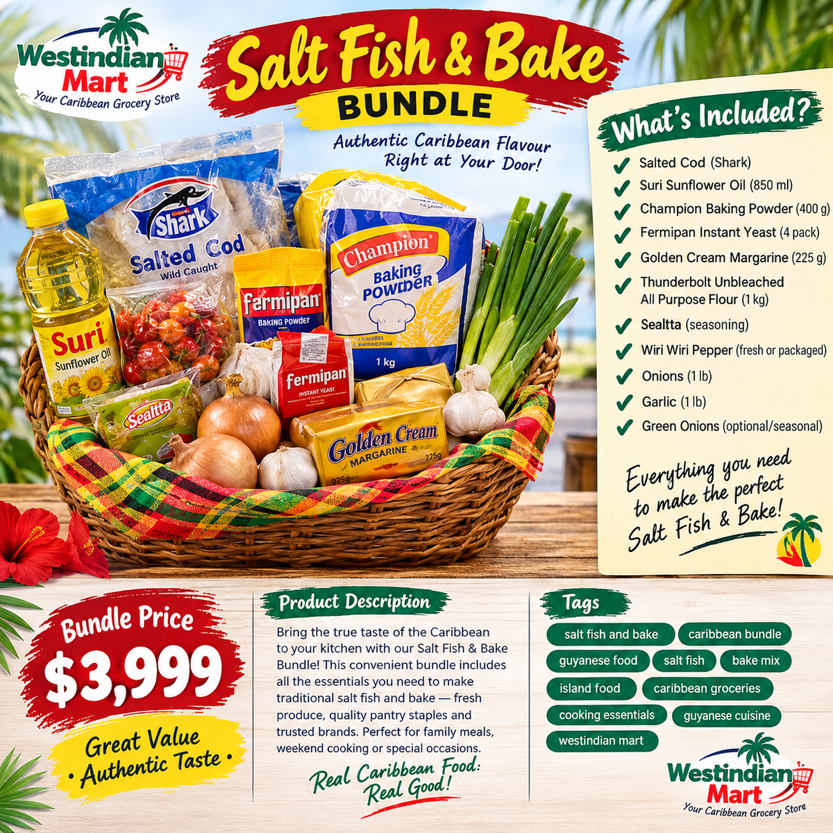 Bake and Salt Fish (Basket Not Included)