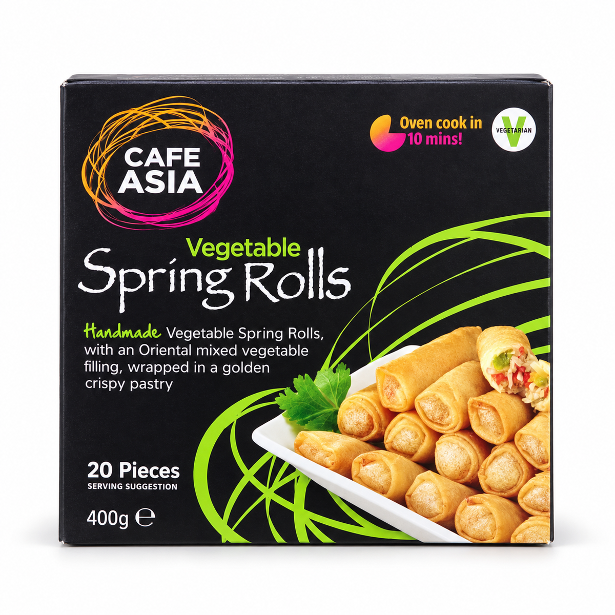 Cafe Asia Vegetable Spring Rolls 20 pieces 400 g