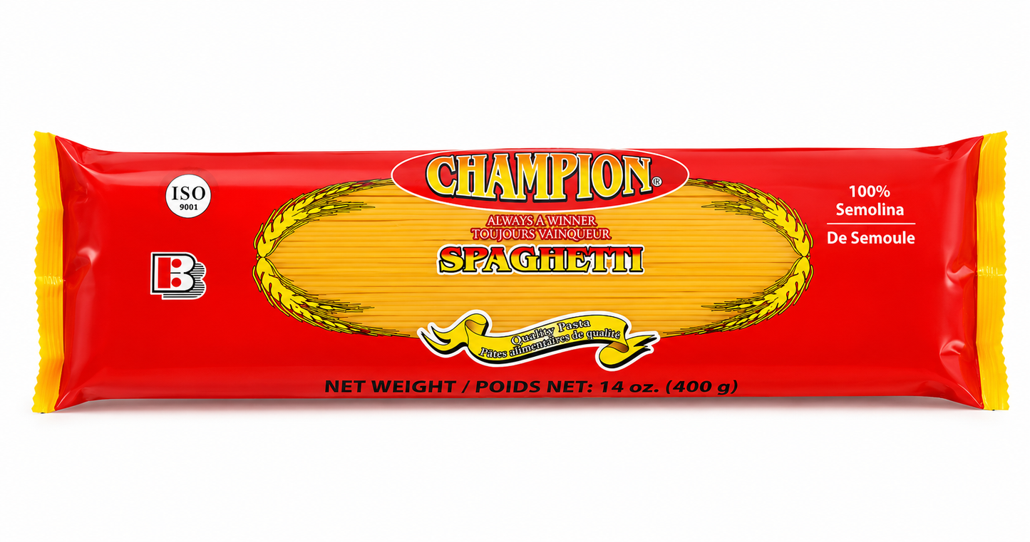 Champion Spaghetti Pasta 14 oz (400g)