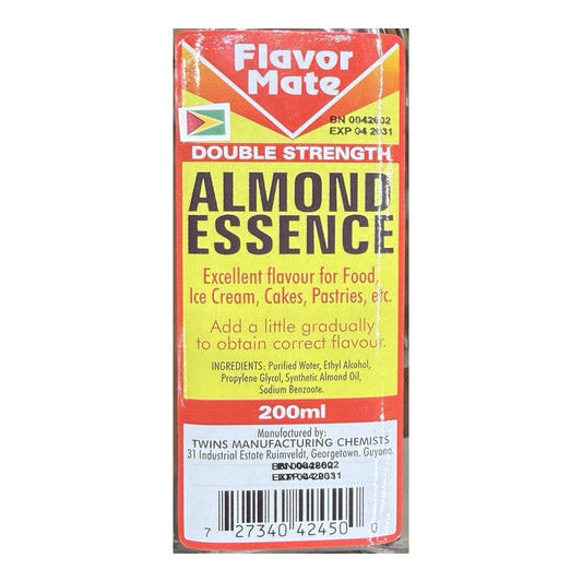 Flavor Mate Almond Essence 200 mL original ingredient label