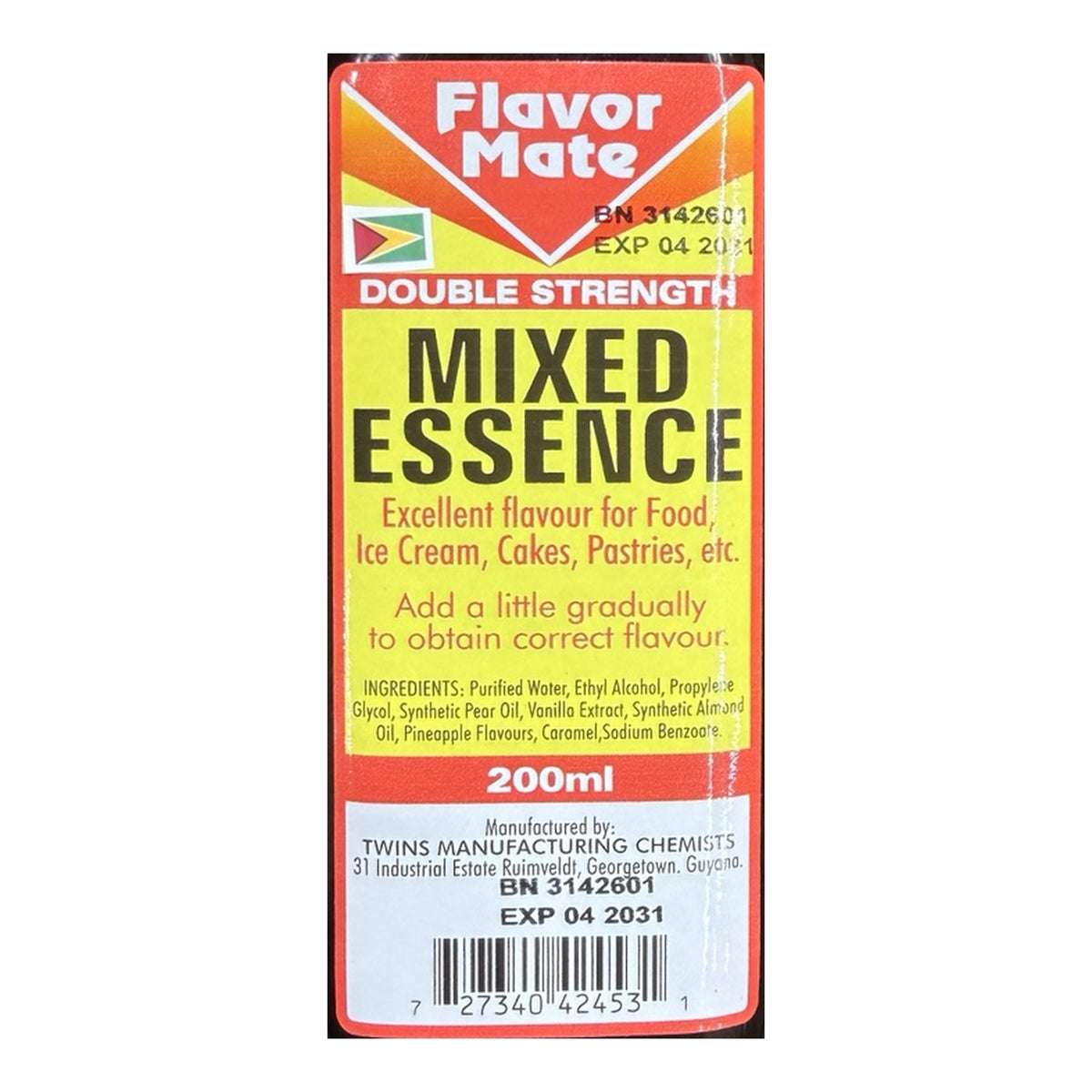 Flavor Mate Mixed Essence 200 mL original ingredient label