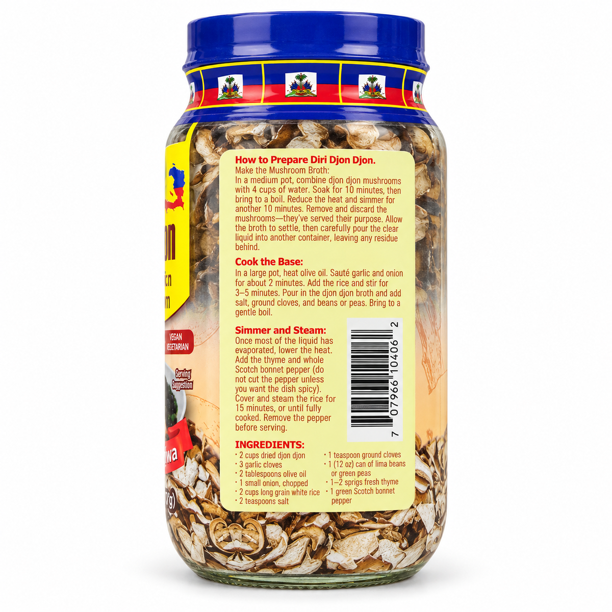 Ranje Fwaye Djon Djon Authentic Haitian Black Mushroom 2.5 oz (70g)