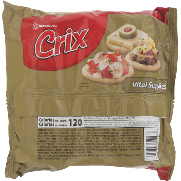 Bermudez Crix Crackers, Multigrain 3 x 3.4 oz