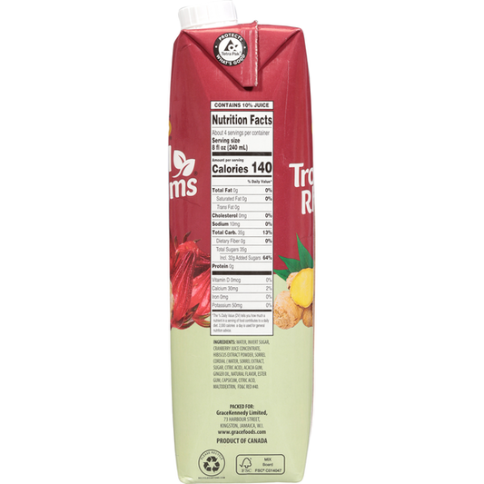 Grace Sorrel Ginger Flavored Drink 33.8 fl o