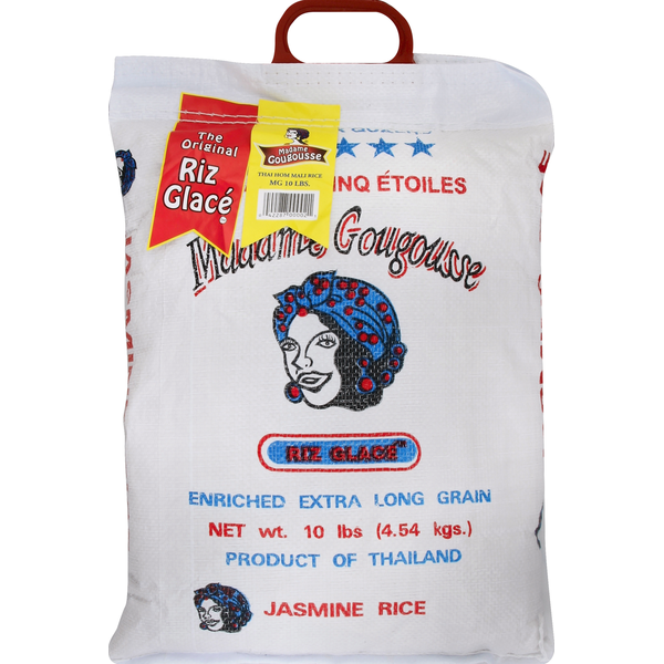 Madame Gougousse Jasmine Rice Enriched Extra Long Grain 10 lb