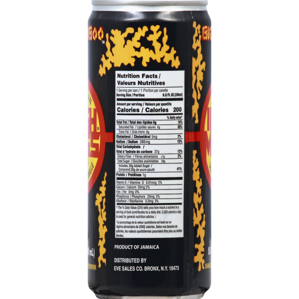 Big Bamboo Irish Moss Jamaican Drink, Vanilla 9.8 fl oz