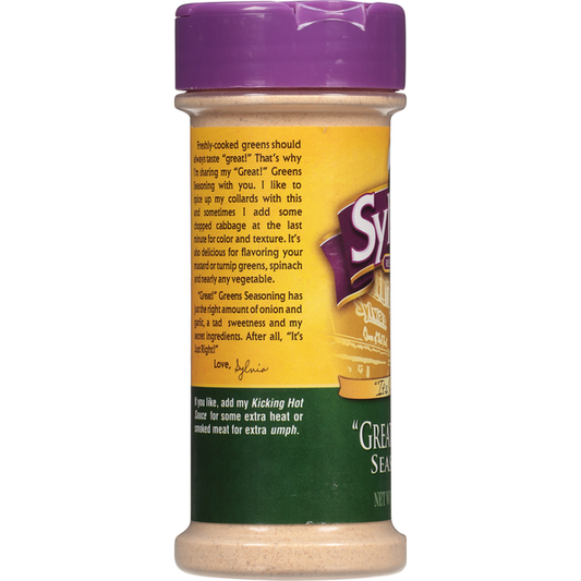Sylvia's Restaurant Seasoning, ''Great!'' Greens 5.25 oz