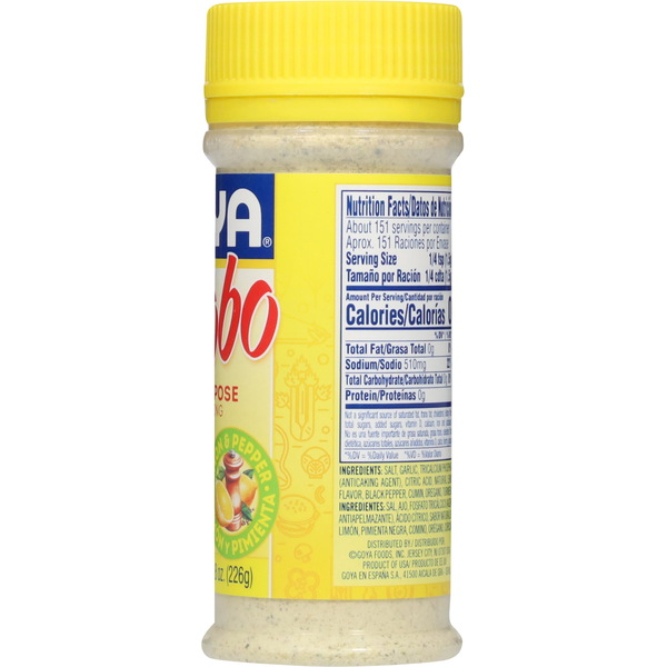 Goya Adobo All Purpose Seasoning with Lemon Pepper 8 oz image 4