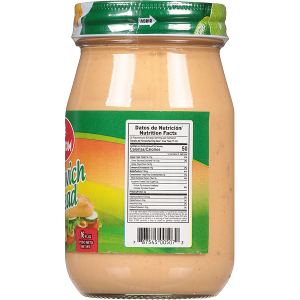 Baldom Sandwich Spread Aderezo 16 fl oz