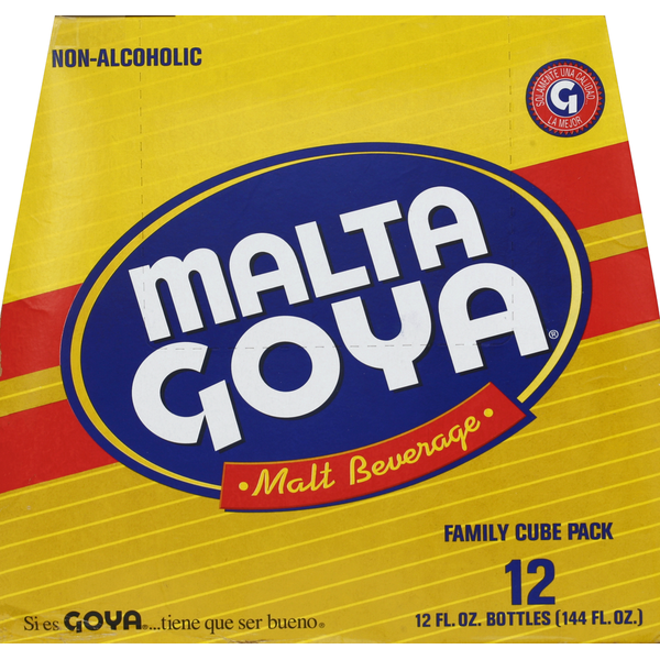 Malta Goya Malt Beverage Non-Alcoholic Family Cube Pack 12 x 12 fl oz image 4