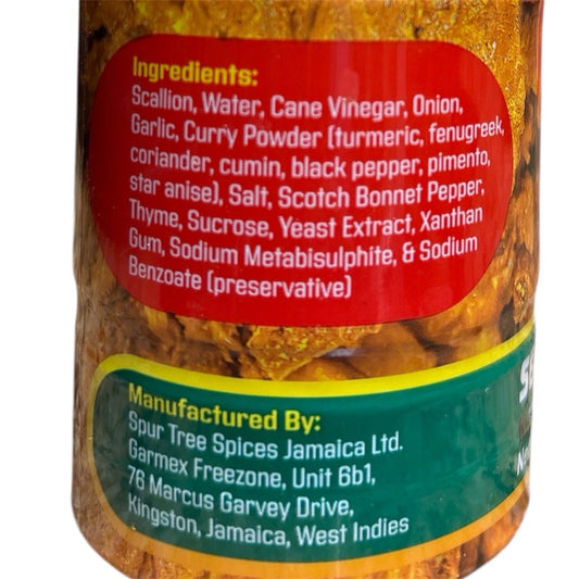 Spur Tree Jamaican Curry Seasoning Sauce – Liquid Curry Marinade (13.4 oz)