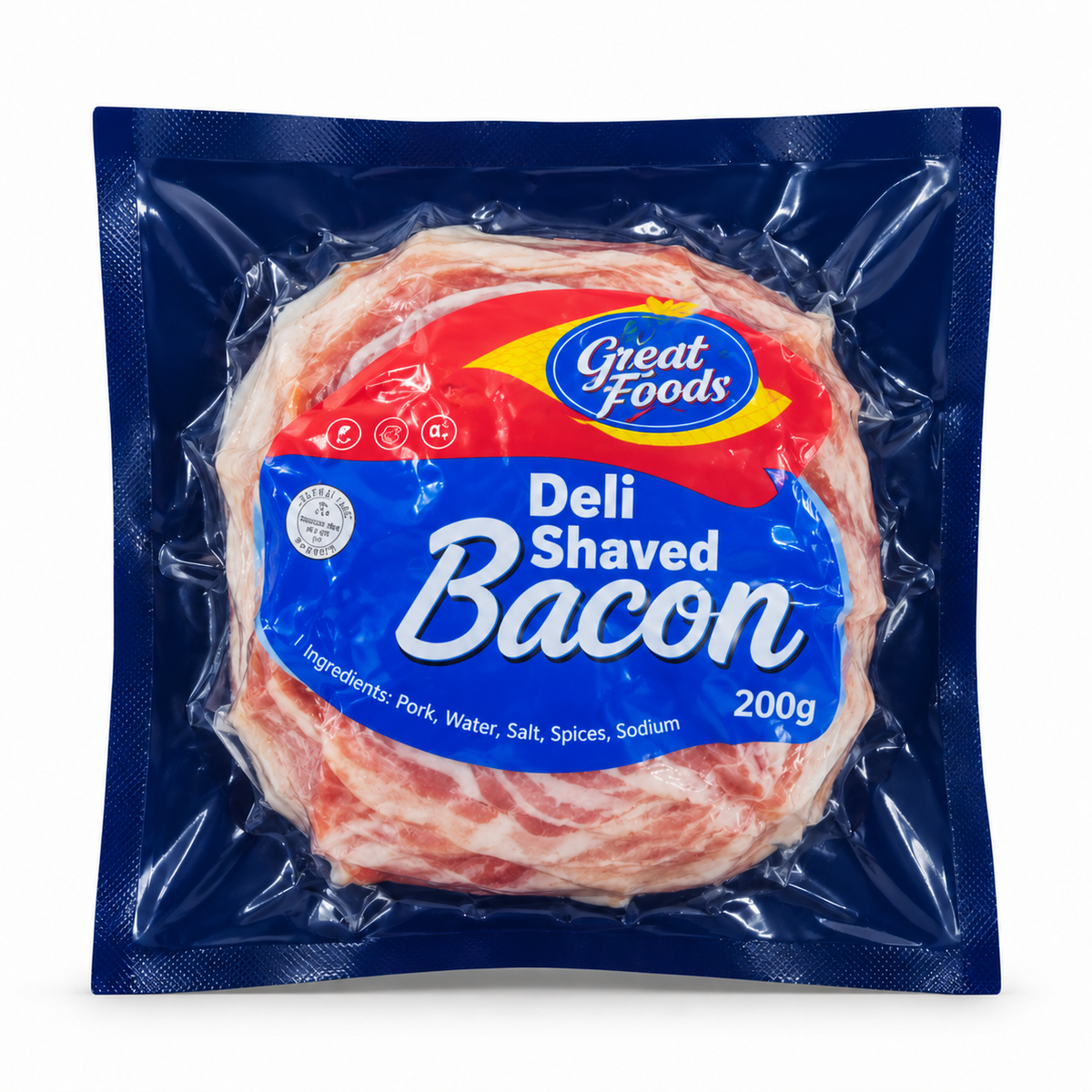 Great Foods Deli Shaved Bacon – 200 g