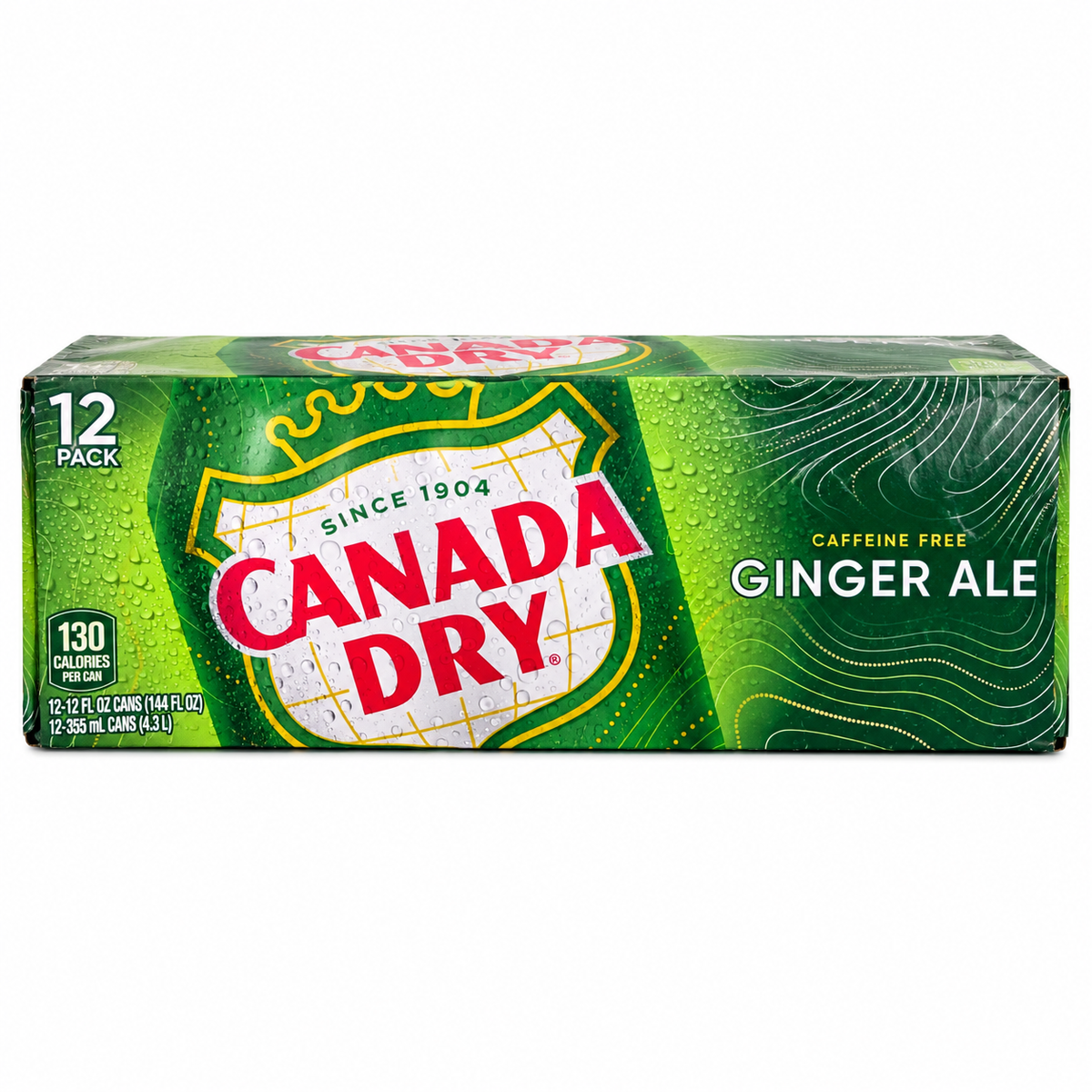 Canada Dry Ginger Ale – 12-Pack of 355 ml Cans