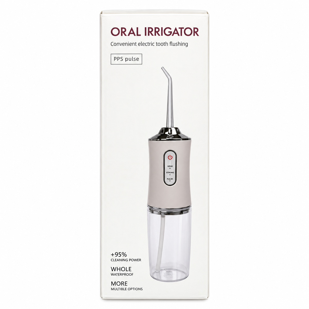 Portable Oral Irrigator Water Flosser – Grey – 1