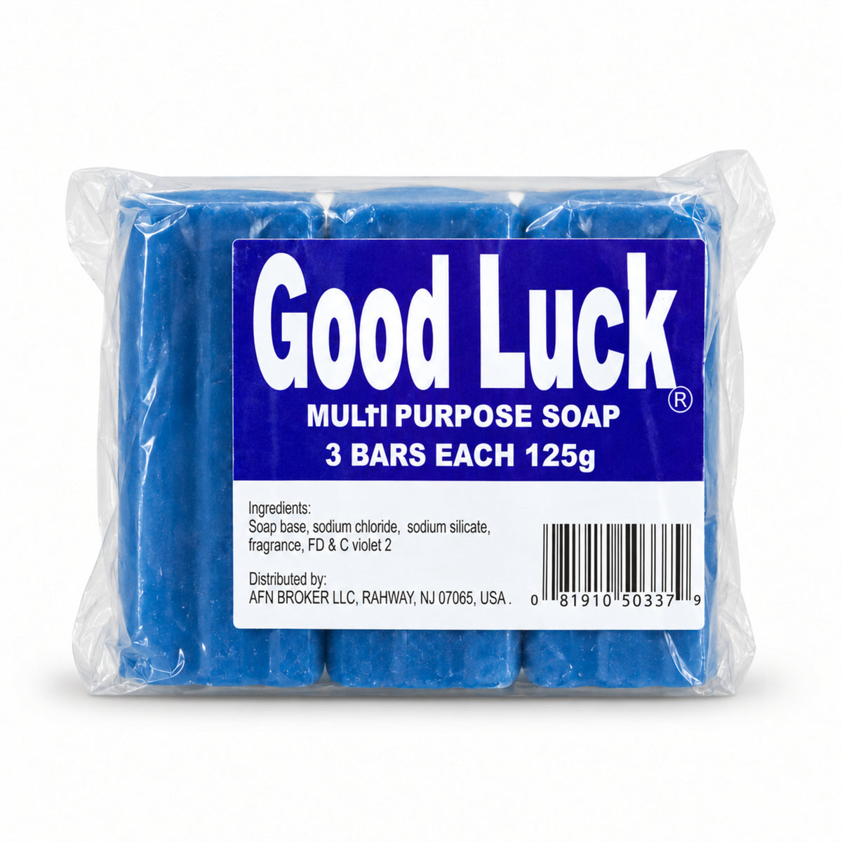 Good Luck Multi-Purpose Blue Soap – 3 × 125 g – product view 1412