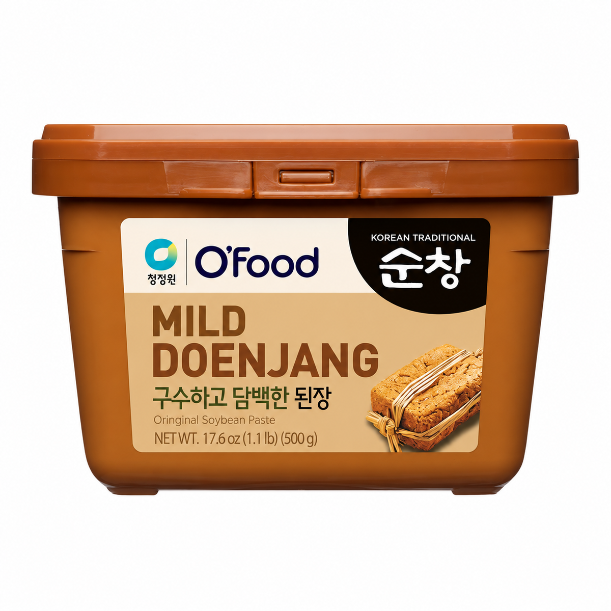 O'Food Mild Doenjang Original Soybean Paste – 17.6 oz (500 g) product package
