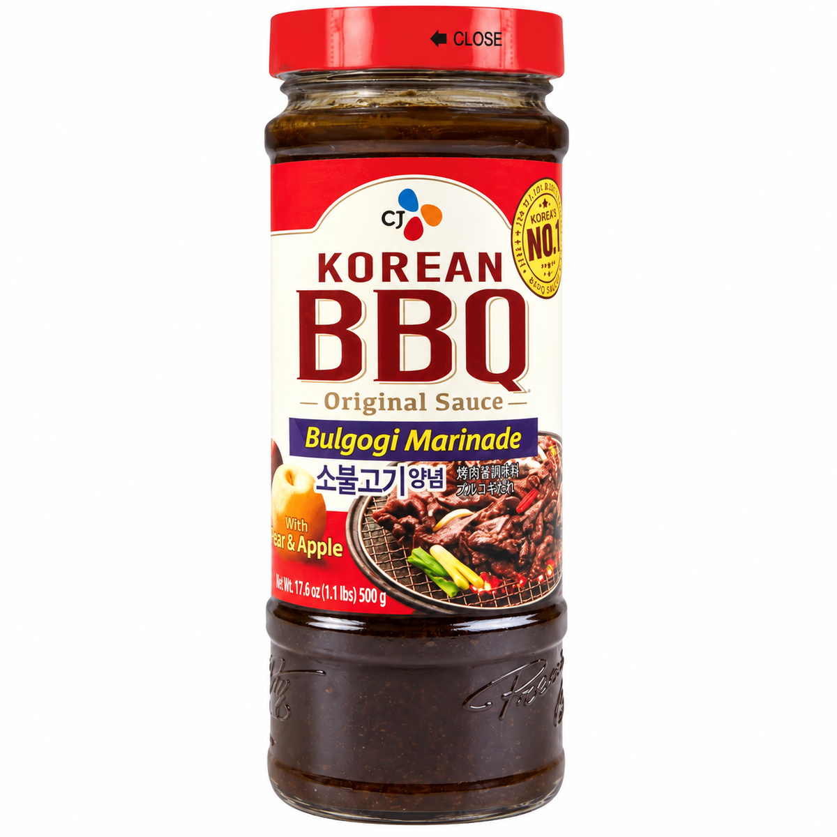 CJ Korean BBQ Bulgogi Marinade – 17.6 oz (500 g) product package