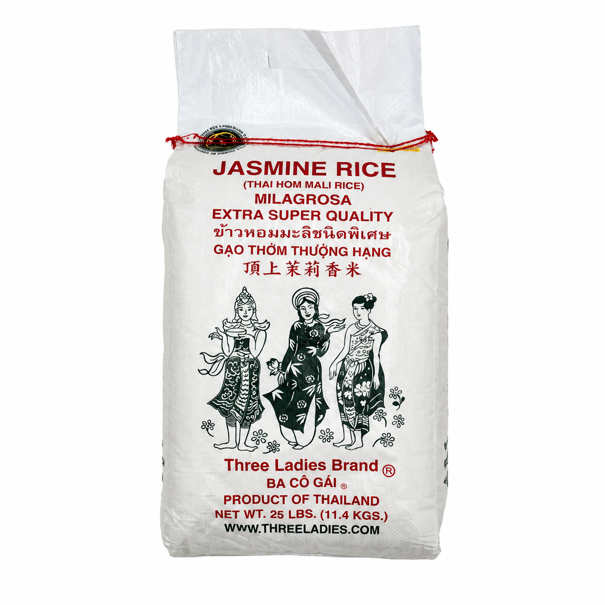 Three Ladies Milagrosa Jasmine Rice – 25 lb