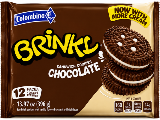 Colombina Brinky Chocolate Sandwich Cookies