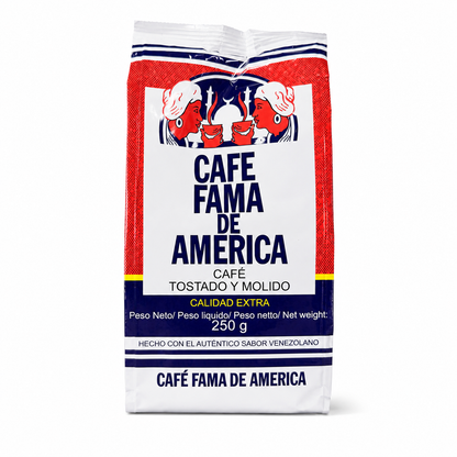 Café Fama de América Venezuelan-Style Roasted & Ground Coffee – 250 g