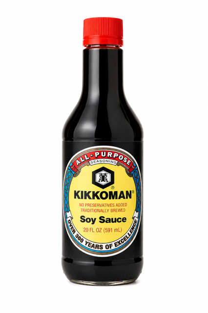 Kikkoman Traditionally Brewed Soy Sauce, 20 fl oz (591 mL)