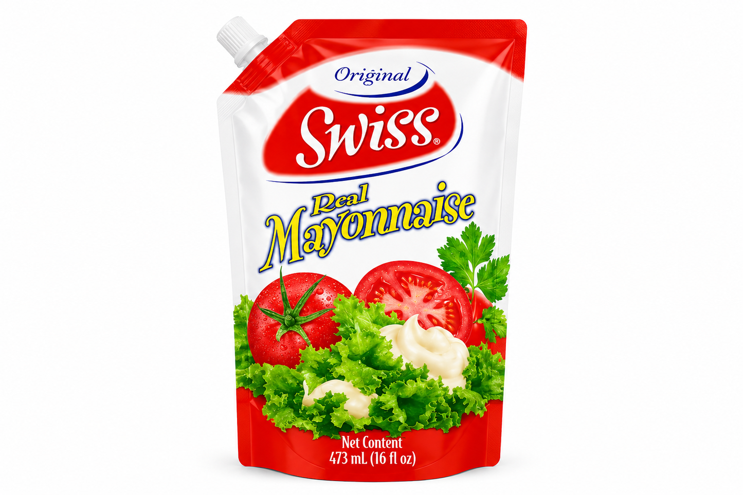 Swiss Original Real Mayonnaise Squeeze Pouch 473mL (16 fl oz)