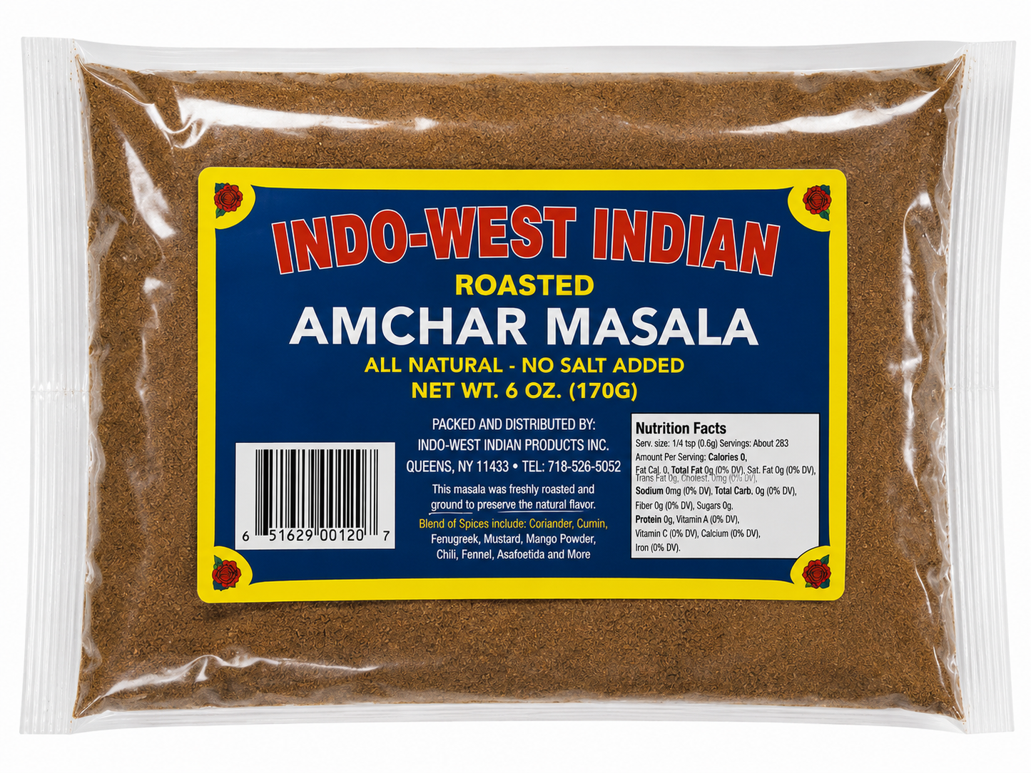 Indo-West Indian Roasted Amchar Masala 6 oz