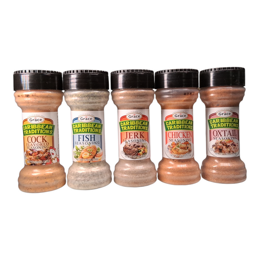 Grace Caribbean Traditions Seasoning Sampler Pack – 6 Authentic Flavors