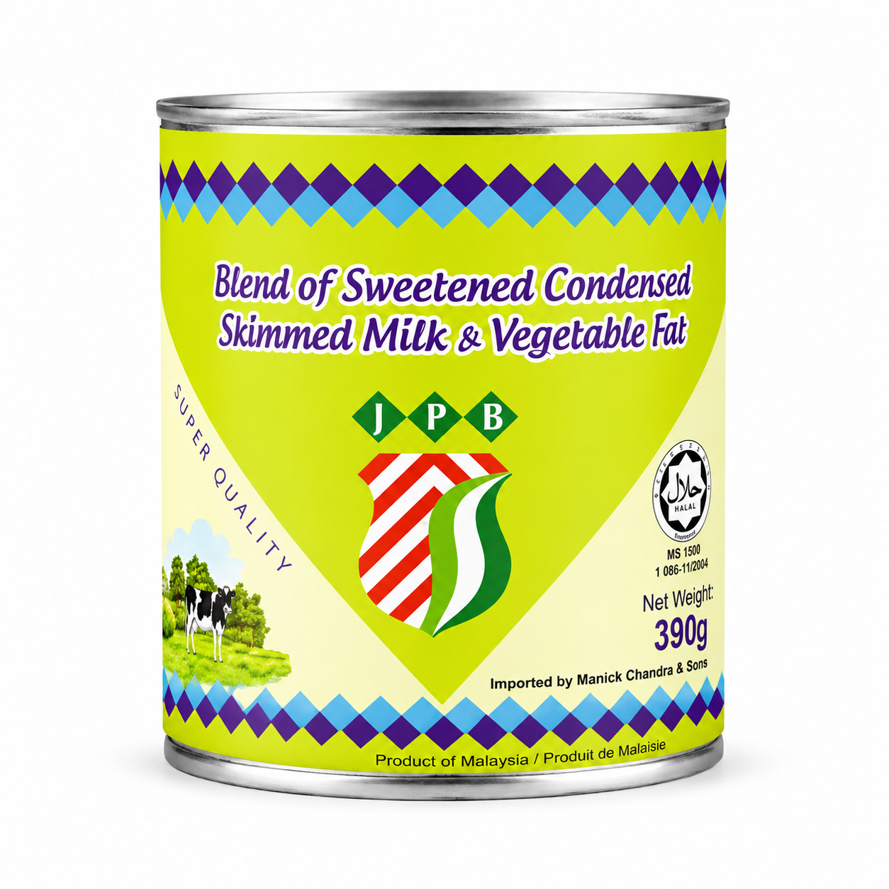 JPB Sweetened Condensed Skimmed Milk & Vegetable Fat Blend 390g