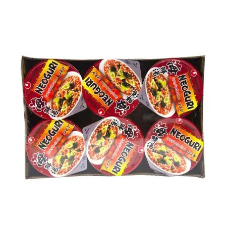 Neoguri Spicy Cup 6 Cups 3.56 oz / 75g Each
